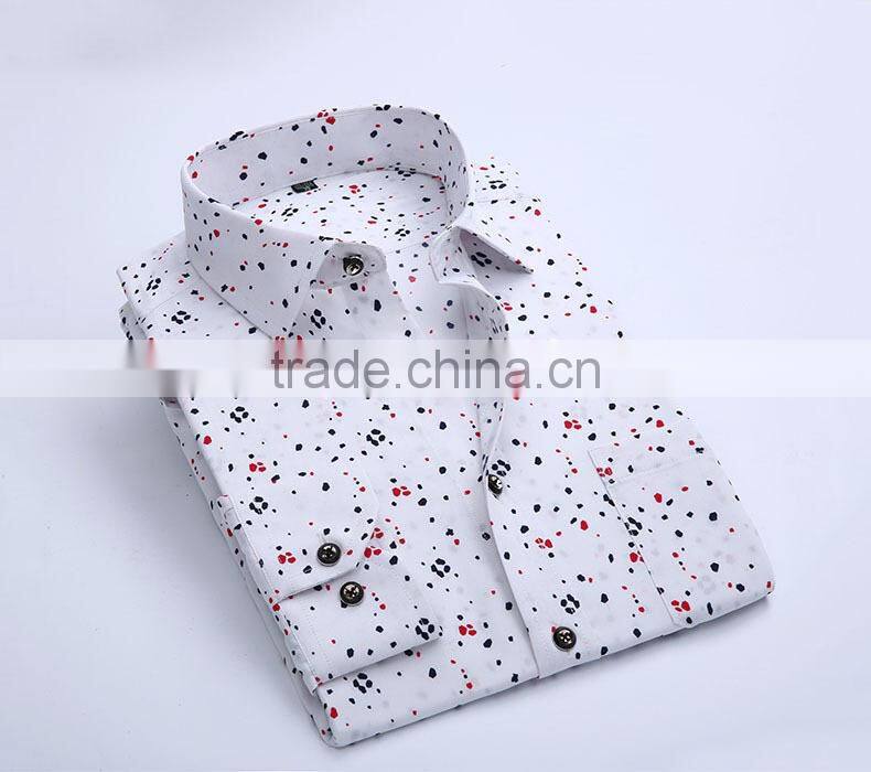 Yiwu factory OEM high quality cotton shirt elegant for men 2016