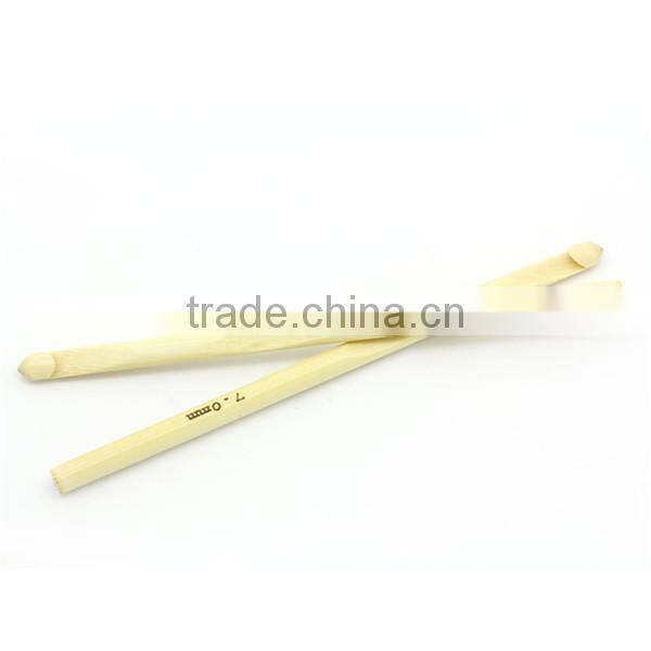 Bamboo Crochet Hooks Needles Natural (US X/ UK 2) 15cm long,5PCs