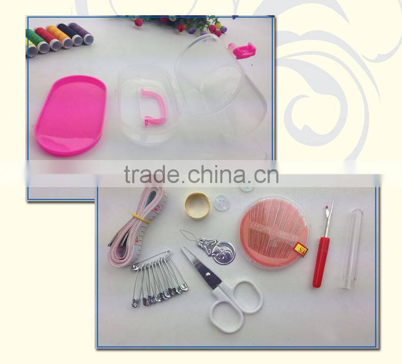 China Felt Material Pink Storage Basket Sewing Kit