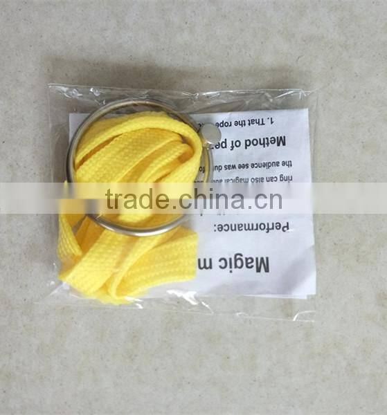 Magnetic ring magic rope escape close up toy magnet magic tricks