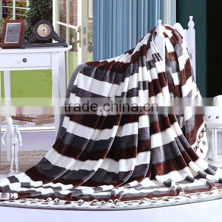 winter bed sheet air condition sheet cover polyester micro flannel bed throw