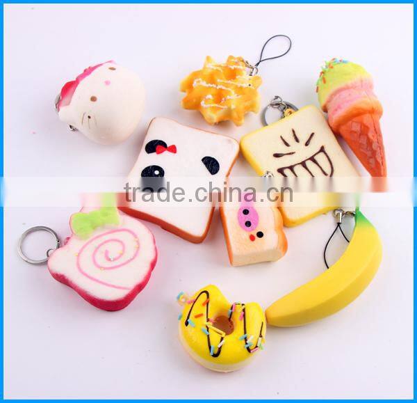 Stress relase squishy Kawaii toys 15pcs/set PU Soft squishy slow rising toys