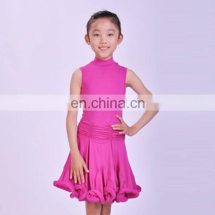 11328218 2013 New Sleeveless High Neck Girl's Latin Dance Dress