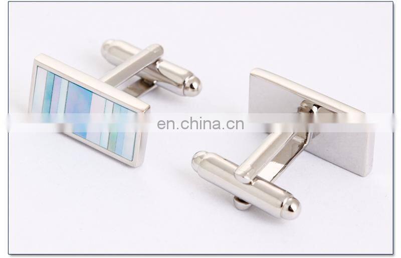 Elegant Colorful Shell of Men's Cufflinks