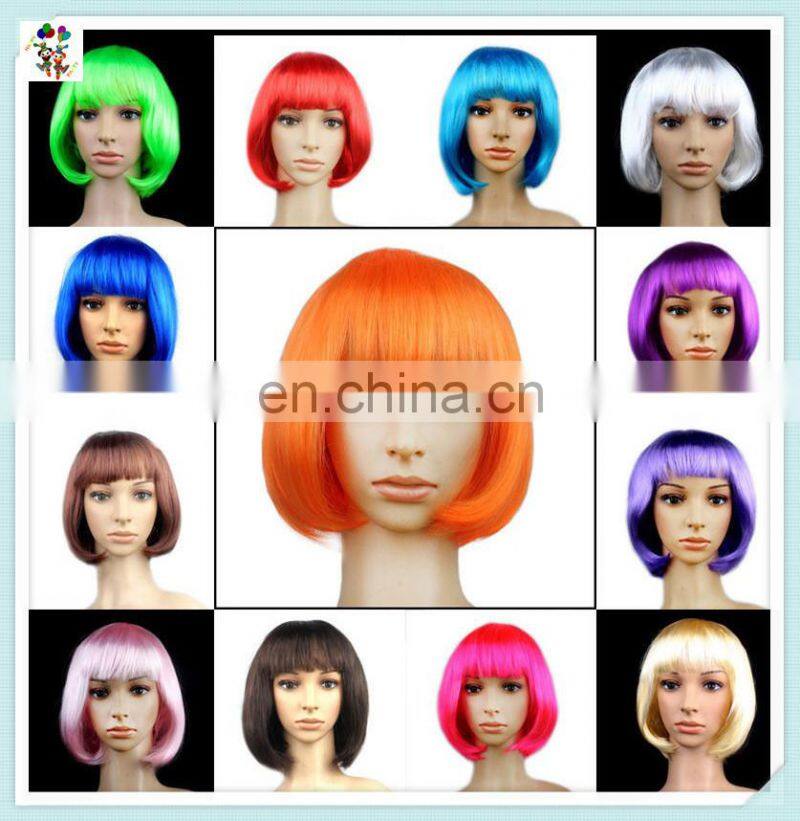 Cheap Colors Short Bob Synthetic Carnival Party Wigs HPC-0020