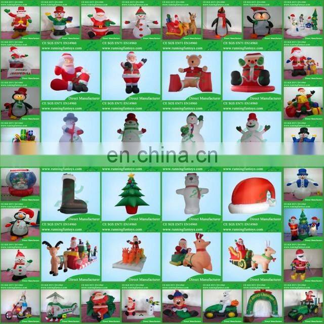 Small Christmas Inflatable Penguin With LED Light Decoration Outdoor