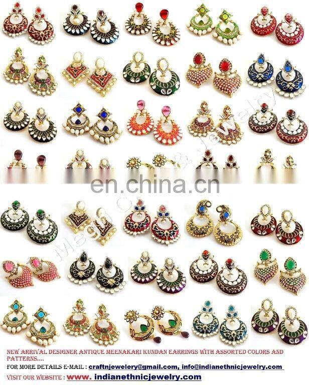 Traditional earring, Peacock style jhunki, partywear bali, copper, heavy earring for any occassion, latest, antique jewelry