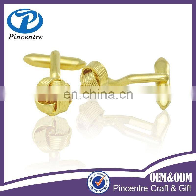 Wholesale fashion unique design gold cufflinks manufacturer from China