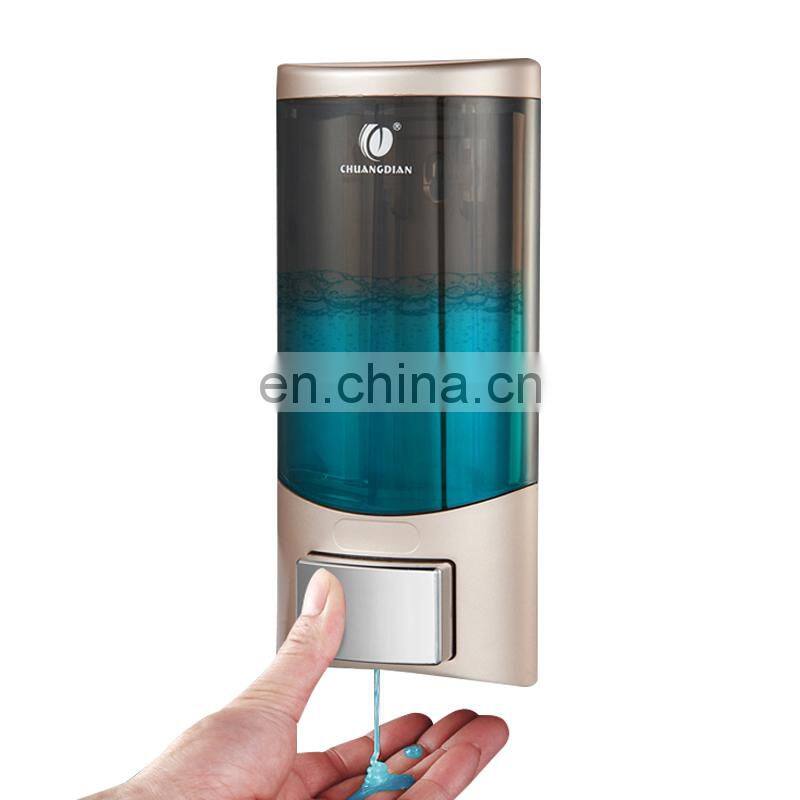 Single Plastic Wall Mounted liquid Soap Dispenser for hotel