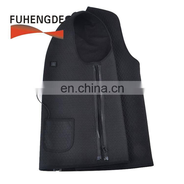 Men Women Electric Battery Powered Heated Vest Rechargeable Waterproof Heat Insulate Heating Vest for Sports Outdoors