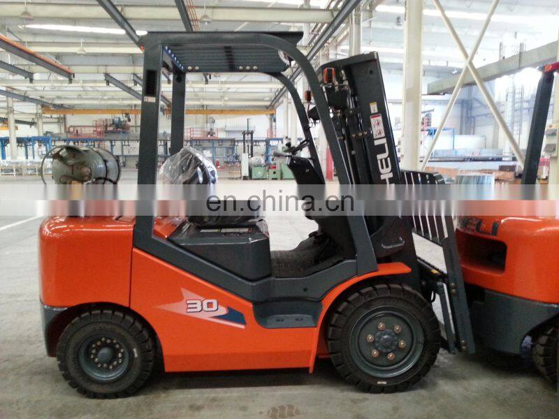 China famous Brand Heli forklift 3 ton diesel forklift best price for sale CPCD30