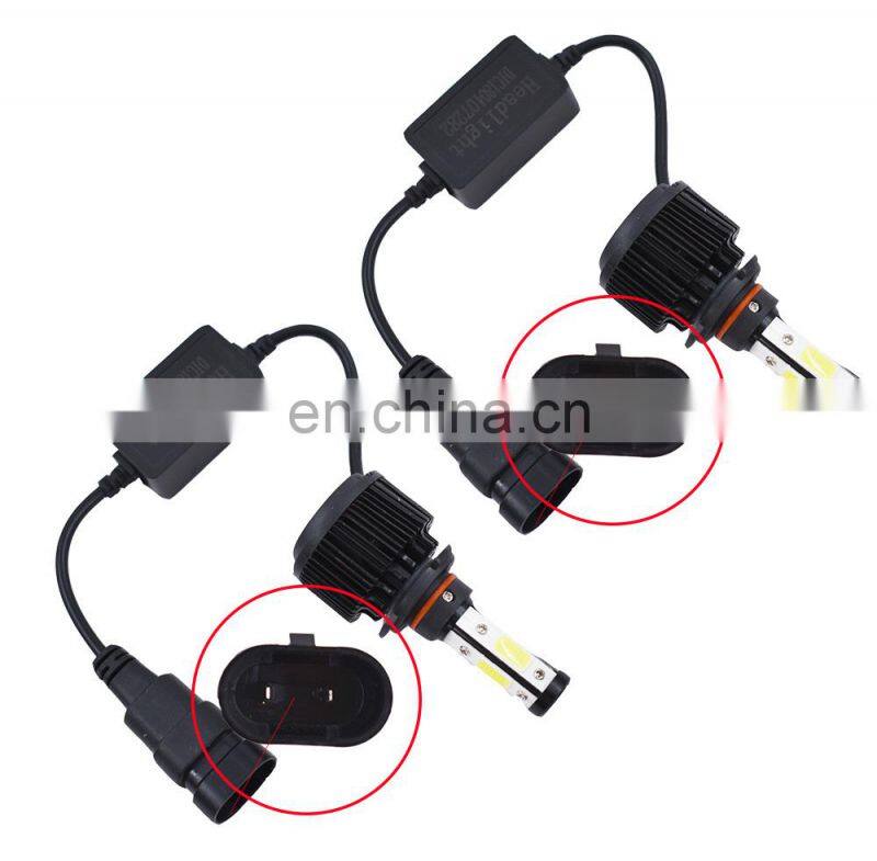 LED Headlight 9005 HB3 H10 9140 9145 1200W 6000K 180000LM Bulbs Pair For Honda Civic Odyssey