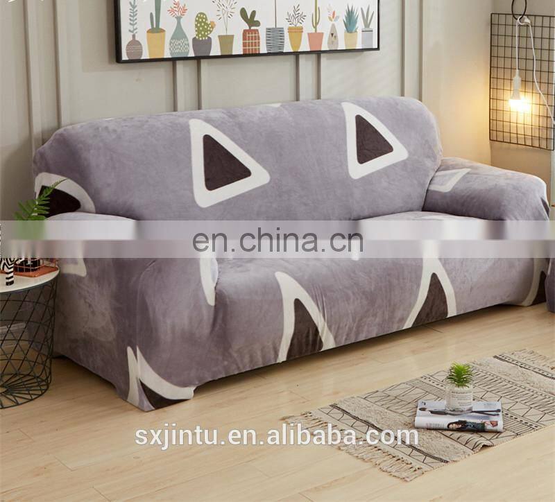 sectional sofa cover 3pcs Universal Cover Sofa Winter Plush Stretch Slipcover Printed Sofa Covers