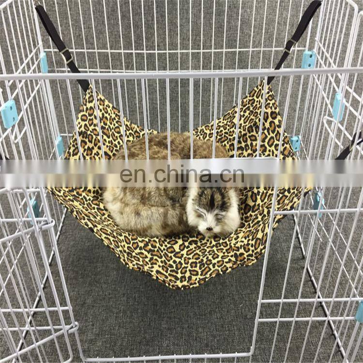 Indoor canvas fabric pet hanging cat hammock bed for cage