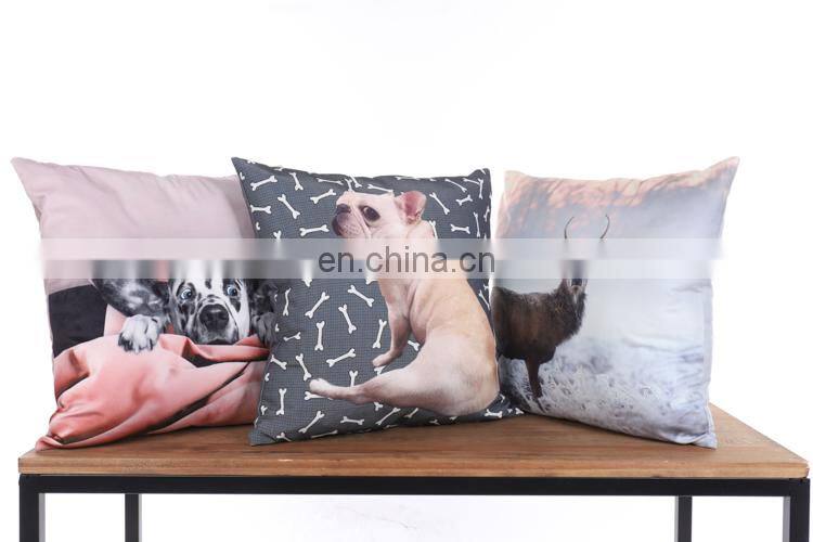 Pillow Covers Couch 18x18 Reindeer Elk Cute Throw Cushion Pillow Cover Antler Forest Grey Pillow Cases for Sofa