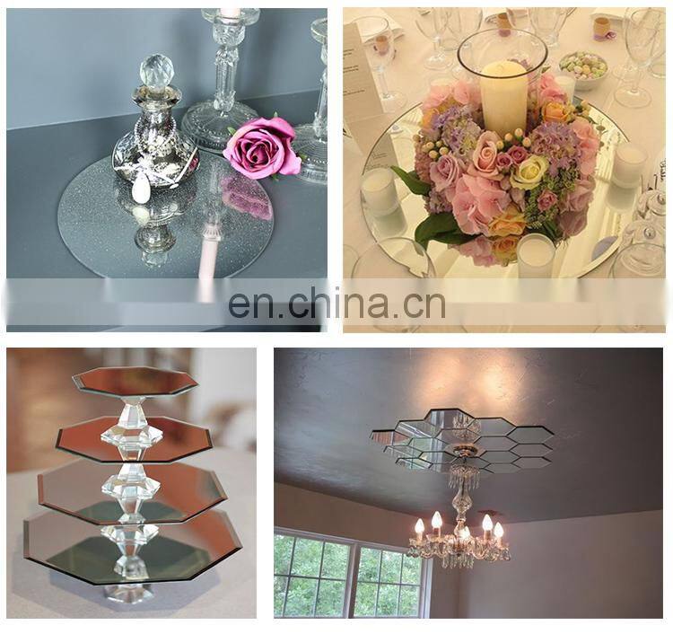 Candle Plate / Round decorative mirror plates