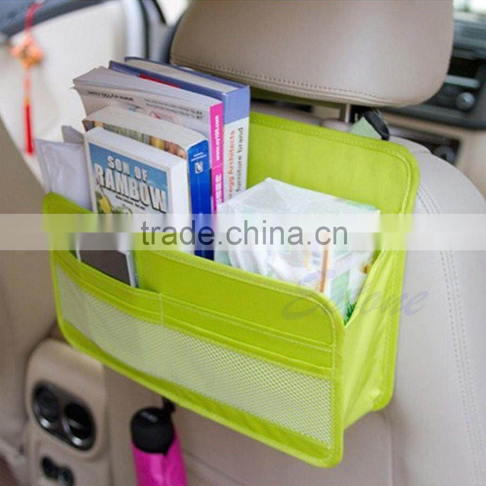 Green Car Seat Back Multifunction Travel Pocket Storage Bag Hanger Holder Organizer