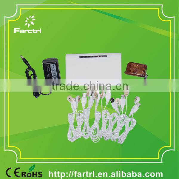 100% secure For Retails store Display Multi Phones Alarm Stand With 8 Ports Charger