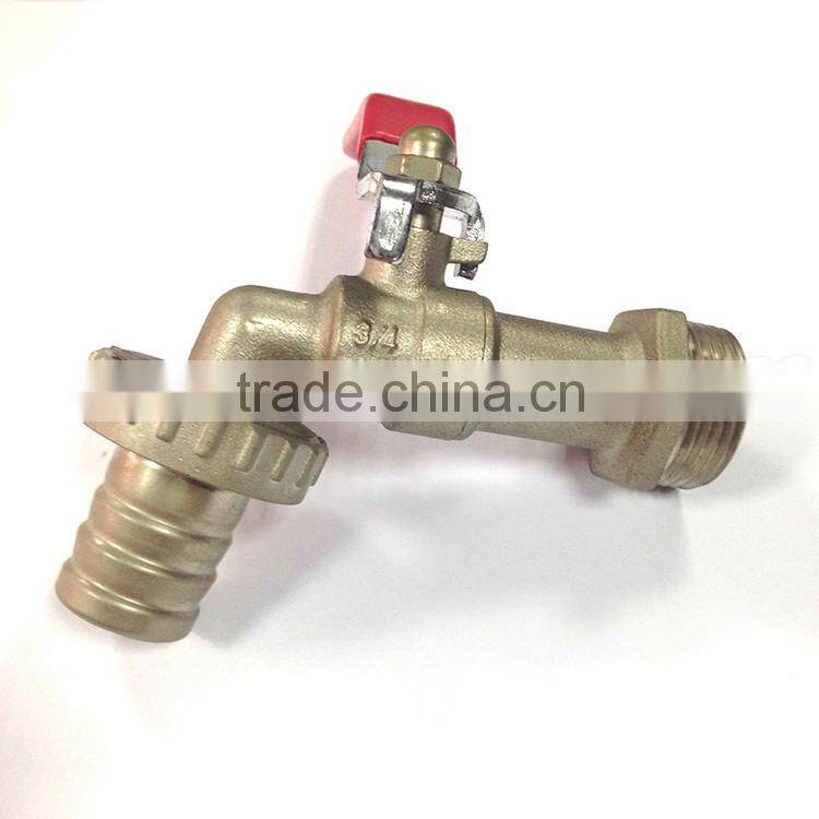 1/2" 3/4" 1" bibcock brass tap wall mounted made in Yuhuan