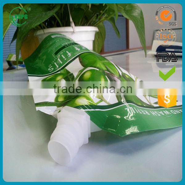 Laminated material spout doypack bag
