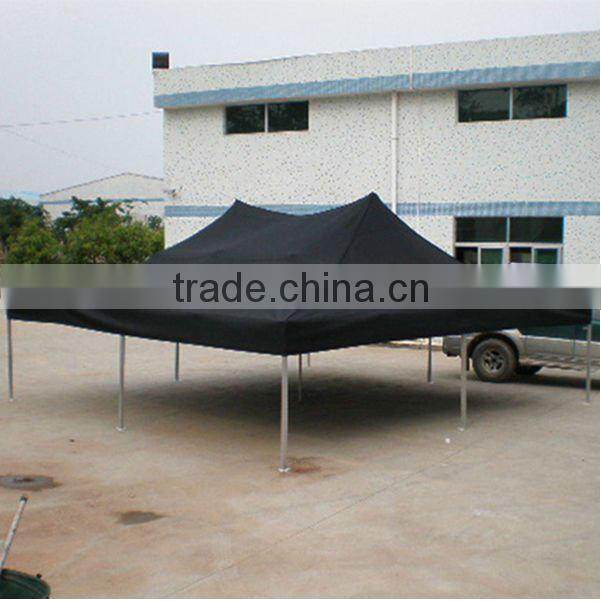 Aluminum Pop Up Trade Show Tent 6x6m ( 20ft X 20ft) with Black Canopy & Valance(Unprinted)