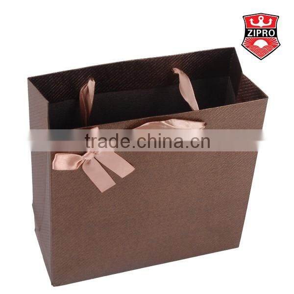 luxury black paper bag Customized printed paper bags wholesale