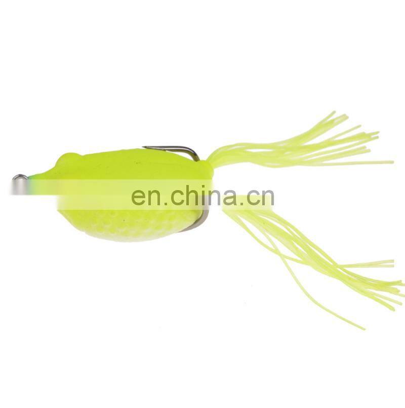 Wholesale Popper 50mm 10g Snakehead Soft Lure Frog Topwater Emulational Frog