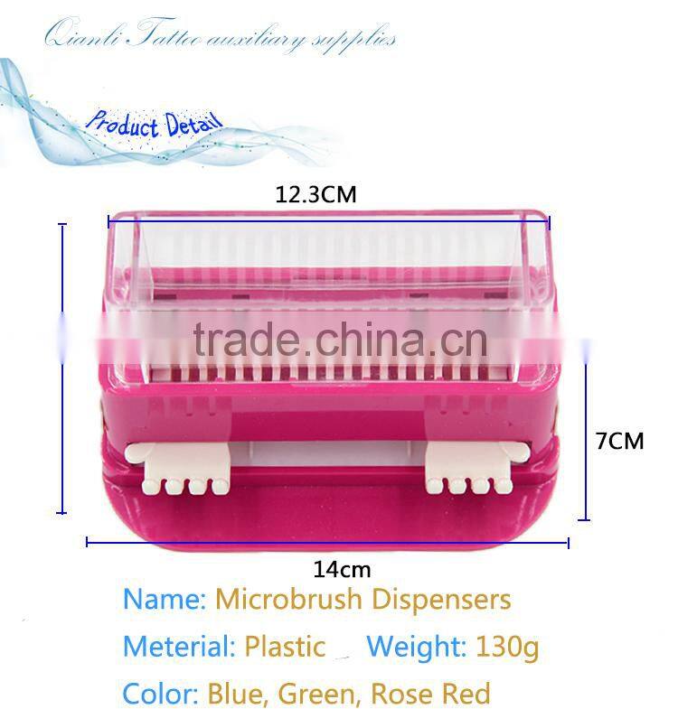 Hot sale permanent makeup accessories microbrush cotton swab dispenser