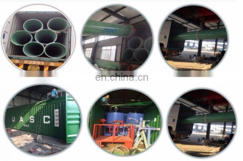 Glass fibre reinforced plastic pipe GRP water pipe
