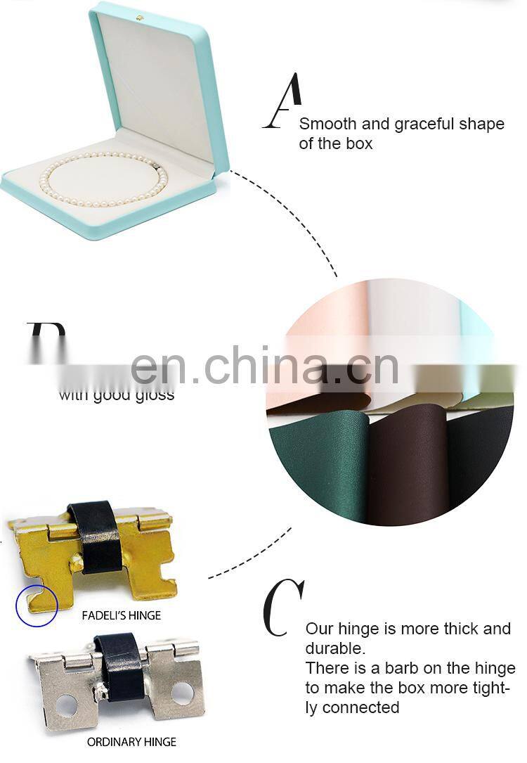 Factory direct supply wholesale high quality luxury design lcustomized logo necklace box