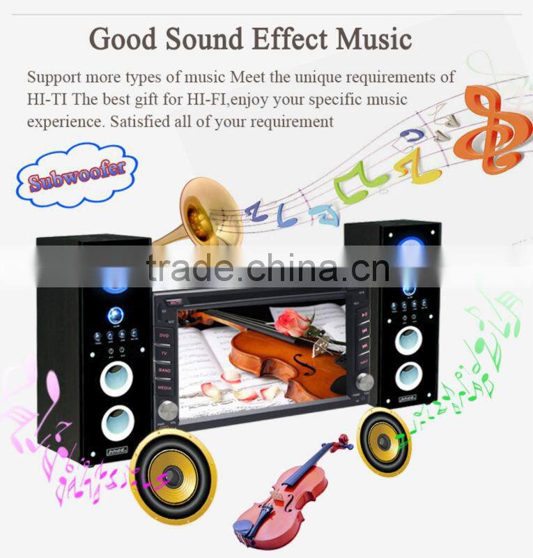 6.2"Digital Touch Screen Double Din Car DVD Car Stereo with GPS+Radio+FM/AM+RDS+BT+ Telephone book+AUX IN/OUT+1080P+USB/SD+SWC