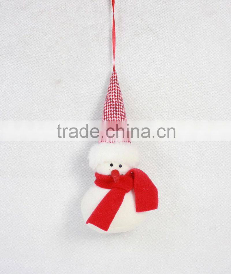 2015 fabric material christmas tree hanging ornament
