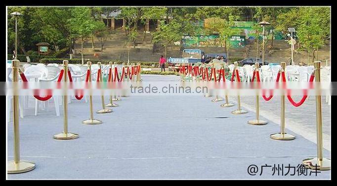 Hangging Rope with silver hook For Barriers at hotel