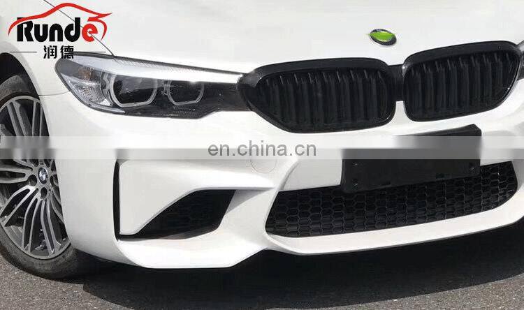 Runde New Arrival Car Modification PP Material GTS Style Front Bumper Front Lip Suitable For BMW 5Series G30 G38 Body Kit