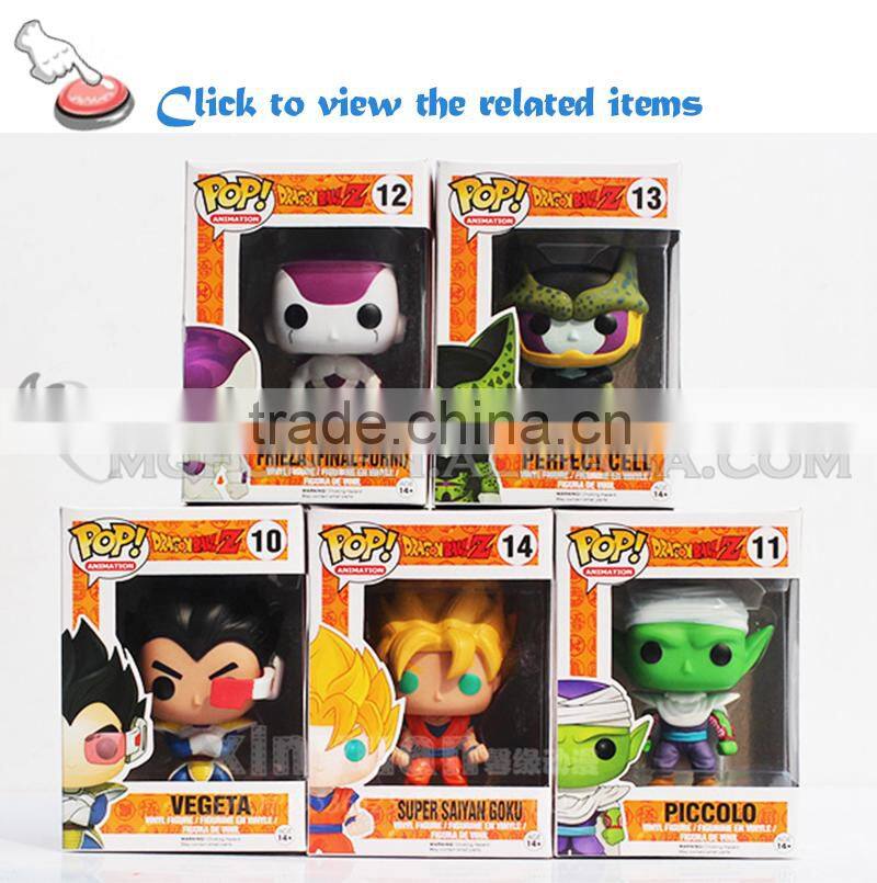 Mini Qute Funko Pop 5 styles Anime Dragon ball Perfect Cell Goku super hero action figures cartoon models educational toy