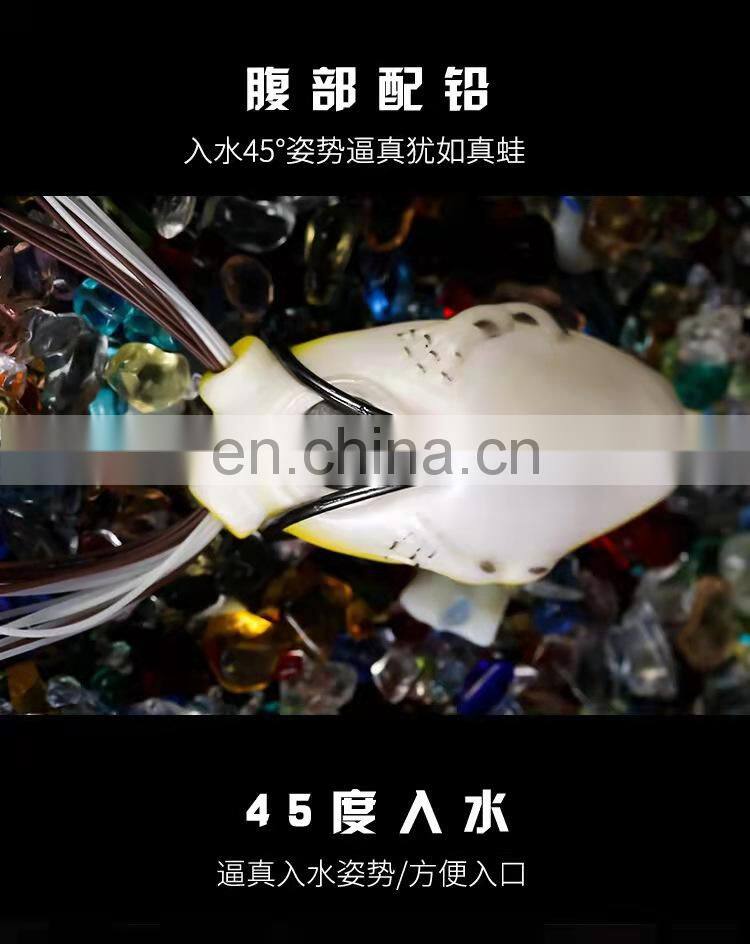 Byloo Artificial handmade frog lure weedless minnow fishing lures