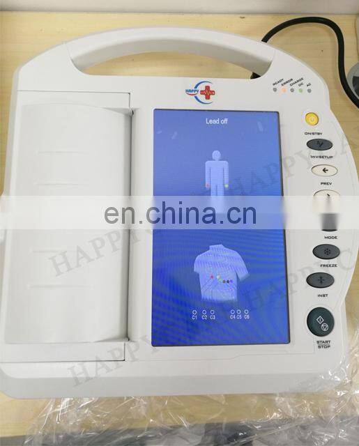 HC-H004 Portable Digital ECG Machine Hospital Device 10 Inch Touch Screen Electrocardiograph 12 Channel