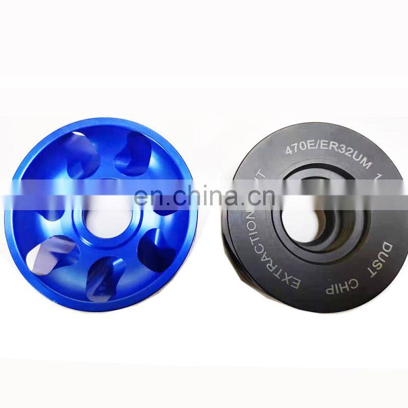 LIVTER Dust suction hat for woodworking cnc machine milling cutter 470E/ER32UM dust chip extraction nut