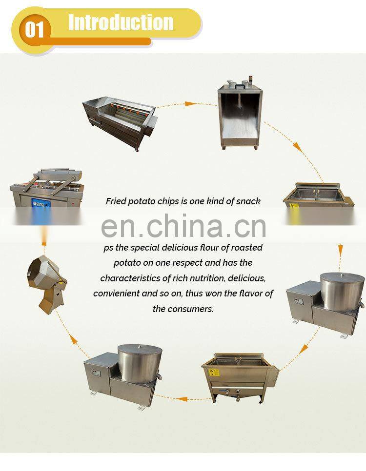 semi automatic fried chips crisps production line potato chips making machine