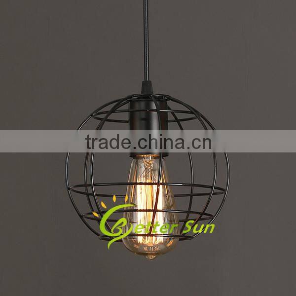 Industrial Pendant Lamp Iron Cage Pendant Light Fixture of Ceiling