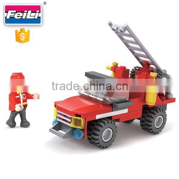 cogo toys hot new 3 in 1 fire fighter plastic building blocks set