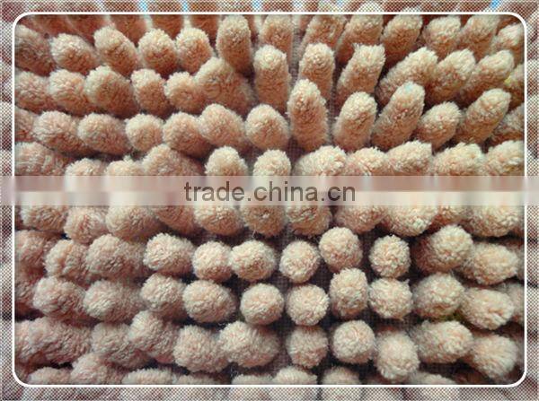 Popular microfiber chenille fabric for car cleaning