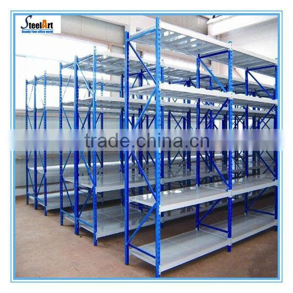 Solid steel plate storage rack