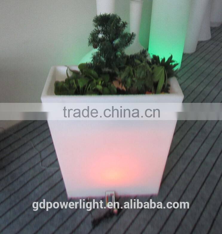 New PE plastic Flowerpot with LED light YXF-6070