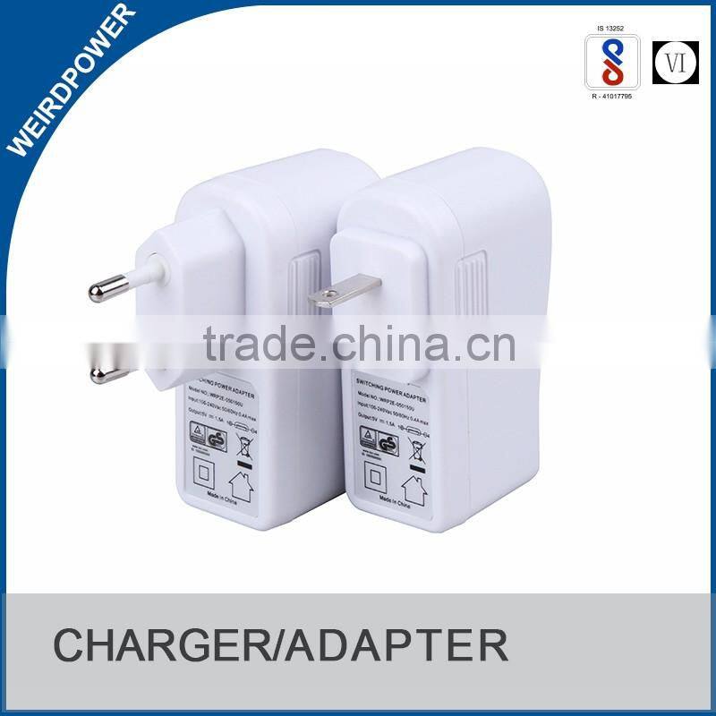 DC 5V 2A usb power adapter 220V supply with US,EURO,AUS,UK plug for LED strip,CCTV camera etc.