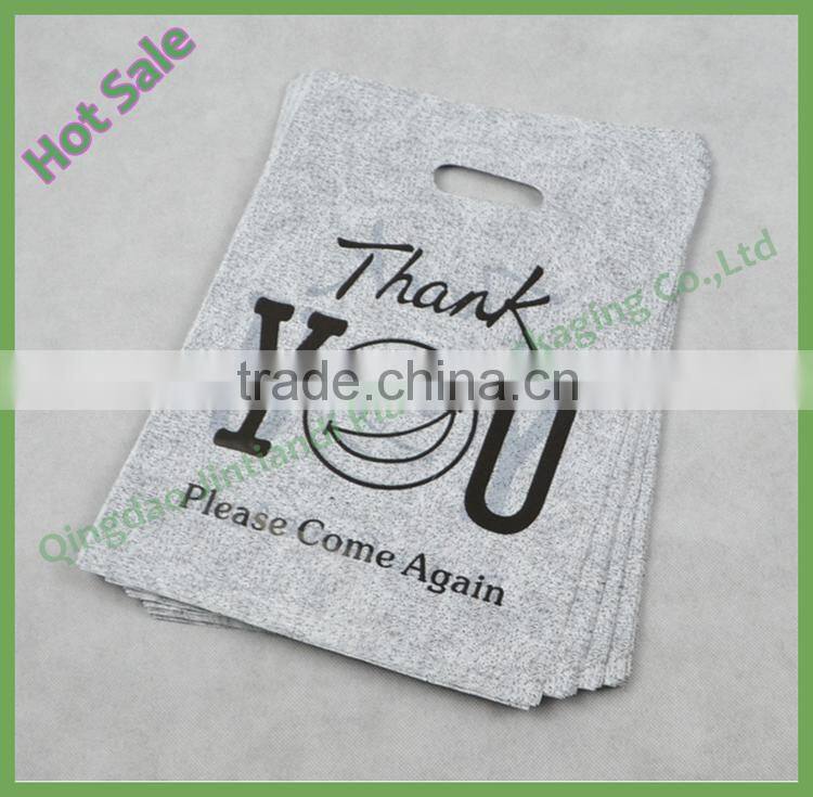 2016 Chinese Manufacturer Hot Sale LDPE Die Cut Plastic Promotional Bag