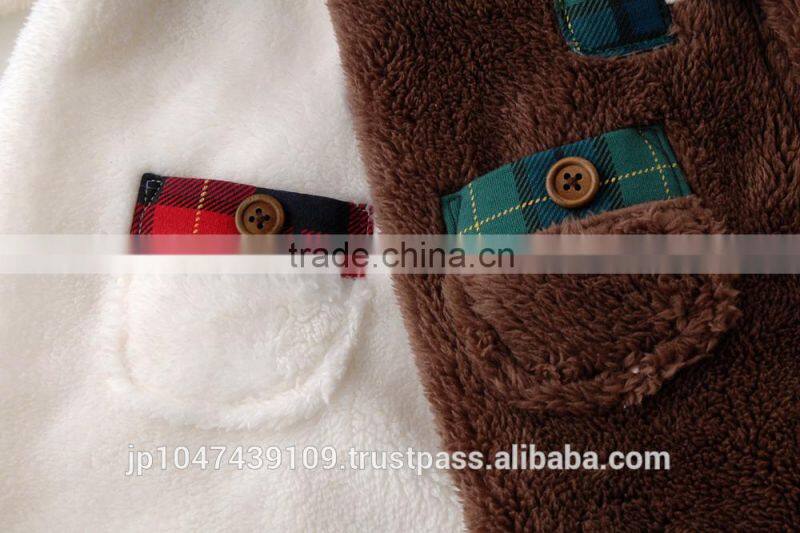 Japanese wholesale products high quality cute clothings animal baby children winter garment hot selling in Japan