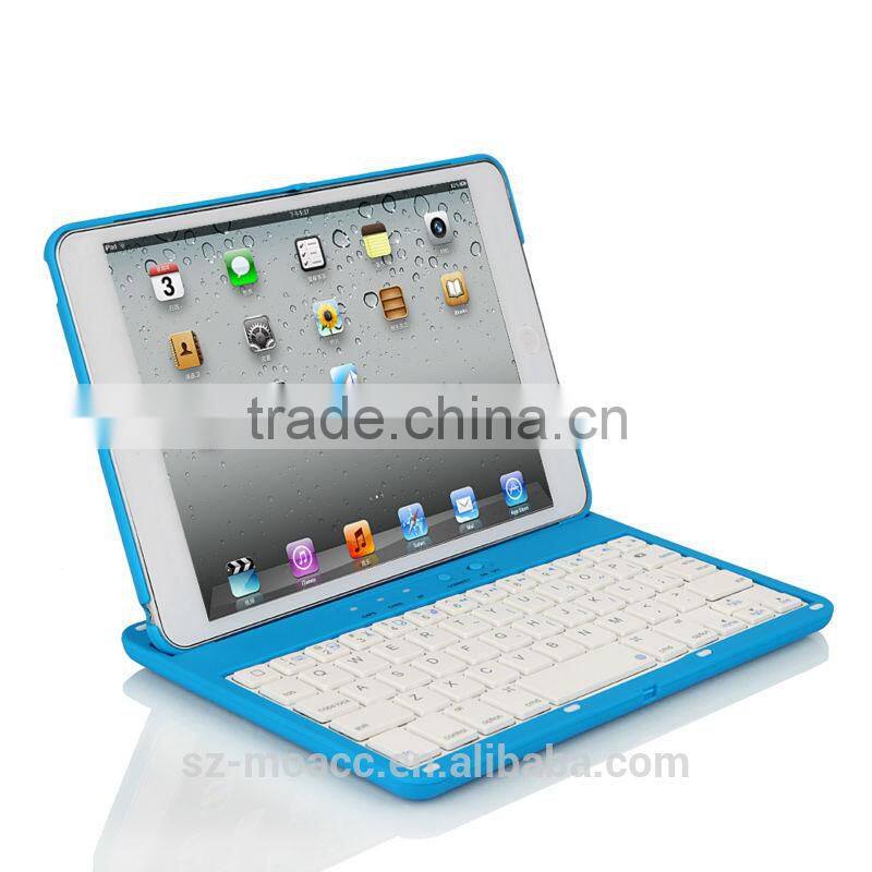 For iPad mini 2 Bluetooth Keyboard Case Cover with Stand and 360 Degree Rotating, bluetooth keyboard case for ipad mini 2