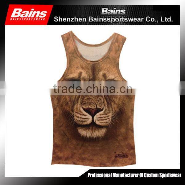 90% polyester 10% cotton dry fit wholesale running singlet in China