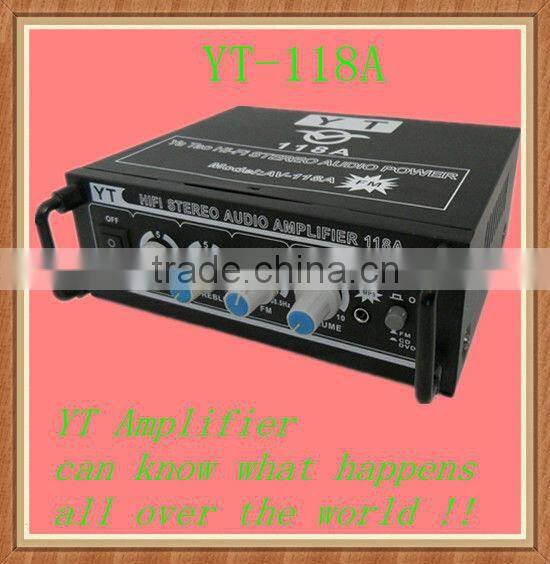 hi-fi stereo amplifier YT-118A with ICD/VCD/DVD input